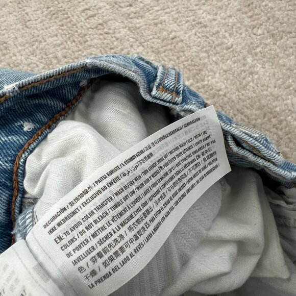 Abercrombie & Fitch High Rise 90s Relaxed Blue Jeans 26/2 - Picture 11 of 11